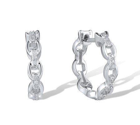 14KW Earrings Diamond (E319750DIA14KW)