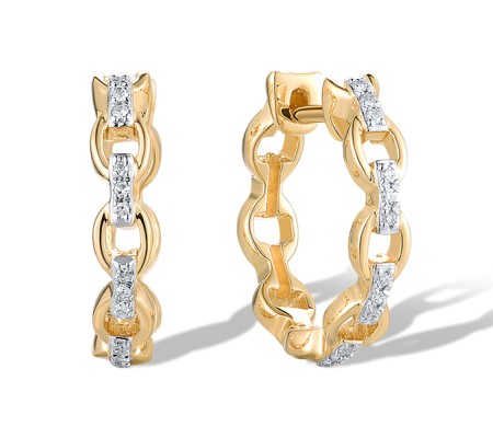 14KYW Earrings Diamond (E319750DIA14KYW)