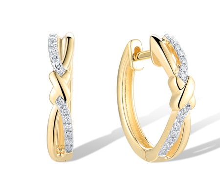 14KYW Earrings Diamond (E319751DIA14KYW)