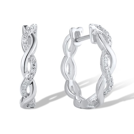 14KW Earrings Diamond (E319753DIA14KW)
