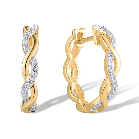 14KYW Earrings Diamond (E319753DIA14KYW)