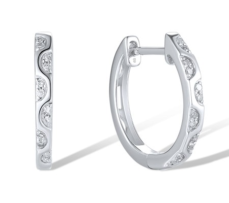 14KW Earrings Diamond (E319754DIA14KW)