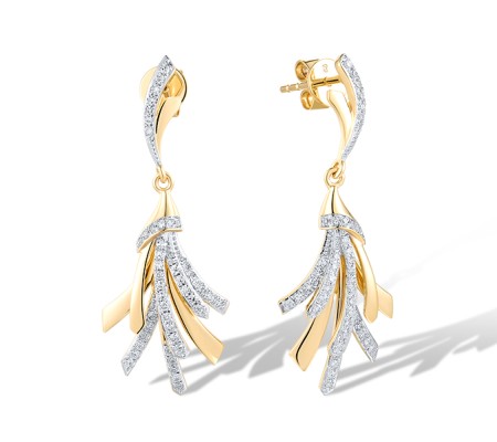 14KYW Earrings Diamond (E319759DIA14KYW)