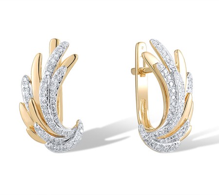 14KYW Earrings Diamond (E319762DIA14KYW)