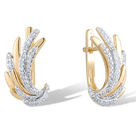 14KYW Earrings Diamond (E319762DIA14KYW)