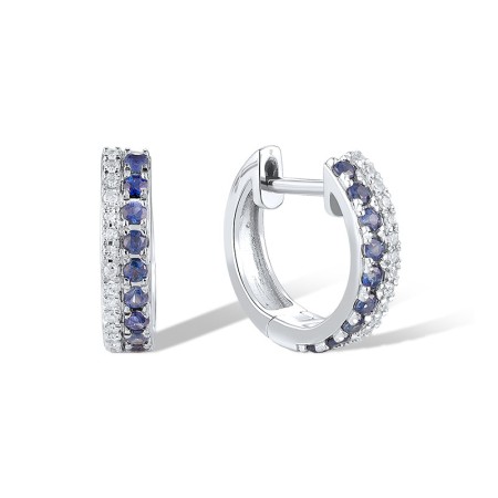 14KW Earrings Blue Sapphire,Diamond (E319835SAP14KW)