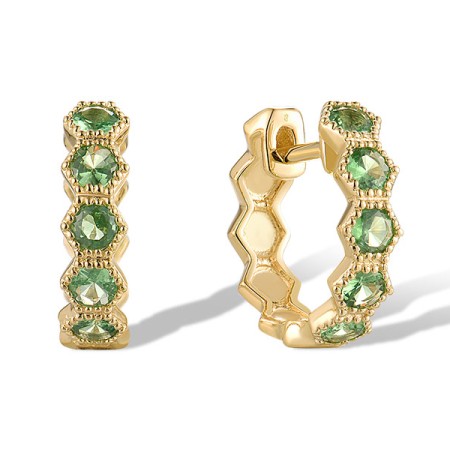 14KY Earrings Green Garnet (E319839GNG14KY)