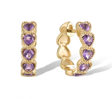 14KY Earrings Amethyst (E319841AME14KY)