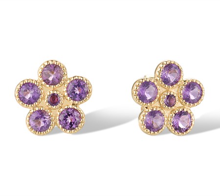 14KY Earrings Amethyst (E319846AME14KY)