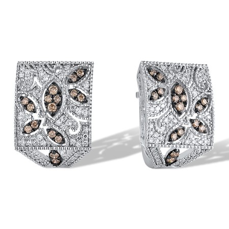 14KWB Earrings Brown Diamond,Diamond (E319861BRW14KWB)