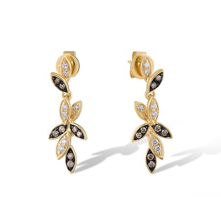 14KYB Earrings Brown Diamond,Diamond (E319865BRW14KYB)