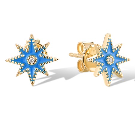 14KY Earrings Diamond,Enamel (E319883ENA14KY)