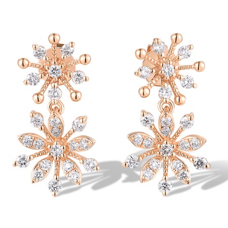 14KR Earrings Diamond (E319931DIA14KR)