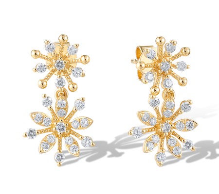 14KY Earrings Diamond (E319931DIA14KY)