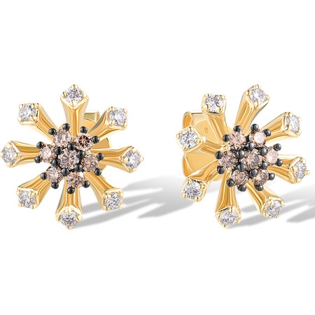 14KYB Earrings Brown Diamond,Diamond (E319936BRW14KYB)