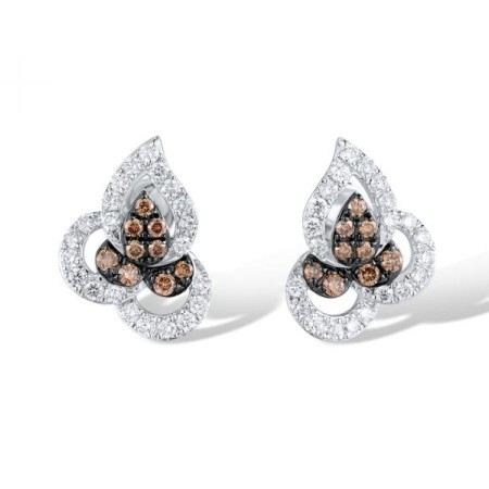 14KWB Earrings Diamond,Brown Diamond (E319940BRW14KWB)