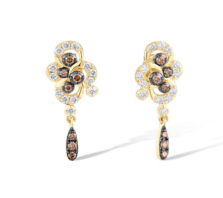 14KYB Earrings Brown Diamond,Diamond (E319941BRW14KYB)