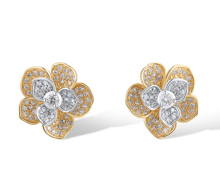 14TT Earrings Diamond (E319942DIA14TT)