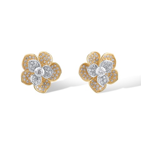 14TT Earrings Diamond (E319942DIA14TT)