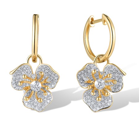 14KYW Earrings Diamond (E319943DIA14KYW)