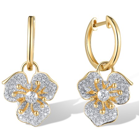 14KYW Earrings Diamond (E319943DIA14KYW)