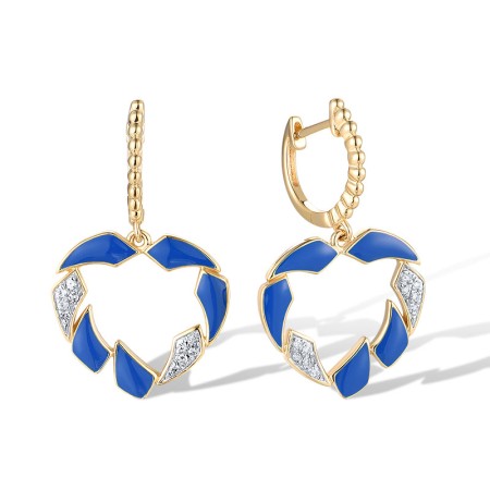 14KYW Earrings Diamond,Enamel (E319977ENA14KYW)