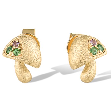 14KY Earrings Amethyst,Green Garnet (E319980AGN14KY)