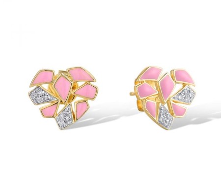 14KYW Earrings Diamond,Enamel (E319985ENA14KYW)