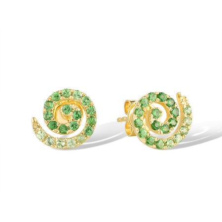 14KY Earrings Green Garnet (E319987GNG14KY)