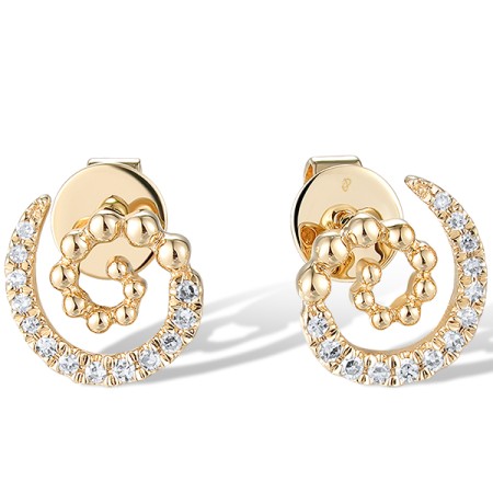 14KY Earrings Diamond (E319988DIA14KY)