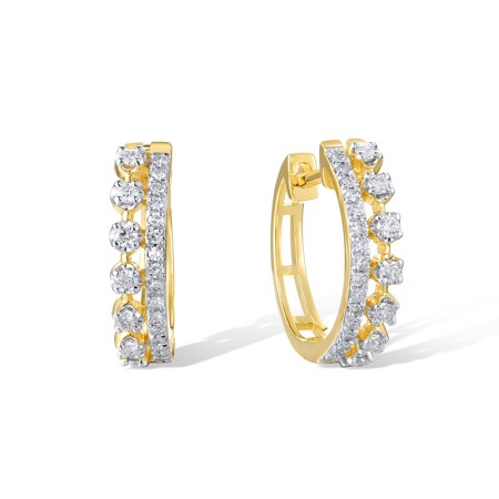 14KYW Earrings Diamond (E320031DIA14KYW)