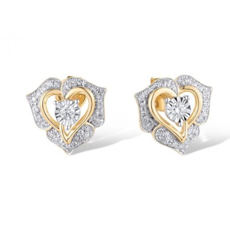 14TT Earrings Diamond (E320035DIA14TT)