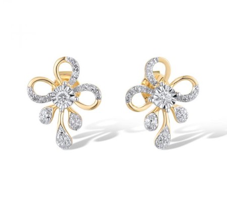 14TT Earrings Diamond (E320036DIA14TT)