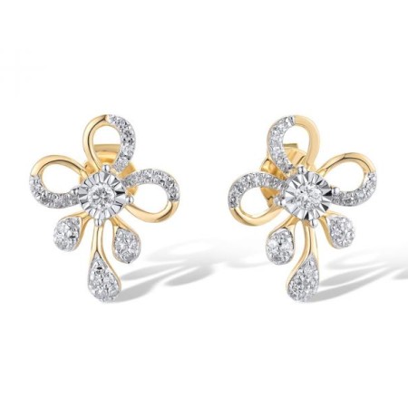 14TT Earrings Diamond (E320036DIA14TT)
