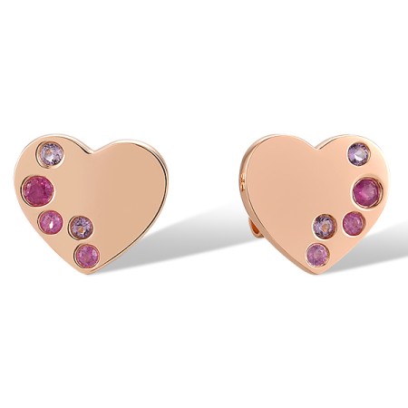 14KR Earrings Amethyst,Pink Sapphire,Ruby (E320076APSR14KR)