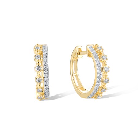 14KYW Earrings Diamond (E320109DIA14KYW)