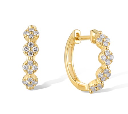 14KY Earrings Diamond (E320110DIA14KY)