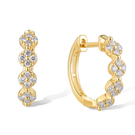 14KY Earrings Diamond (E320110DIA14KY)