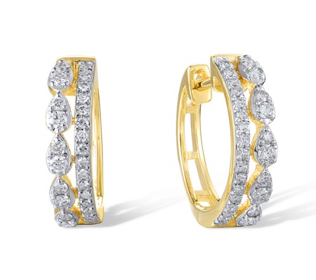 14KYW Earrings Diamond (E320111DIA14KYW)