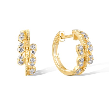 14KY Earrings Diamond (E320112DIA14KY)