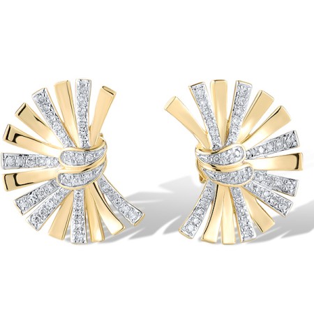 14KYW Earrings Diamond (E320115DIA14KYW)