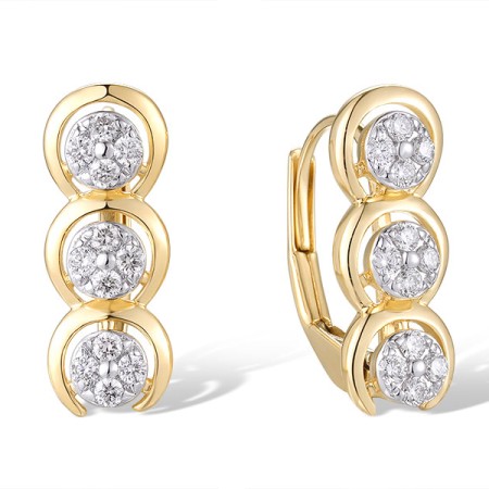 14KYW Earrings Diamond (E320130DIA14KYW)