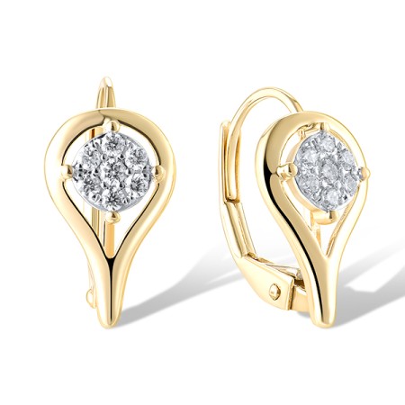 14KYW Earrings Diamond (E320131DIA14KYW)