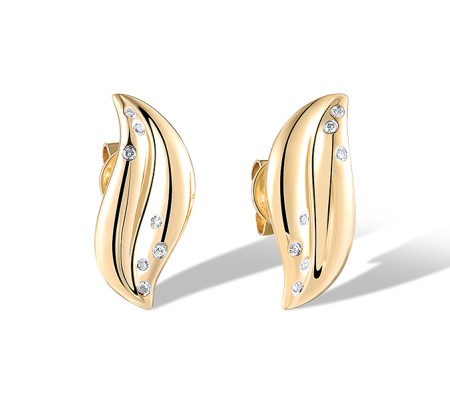 14KYW Earrings Diamond (E320202DIA14KYW)