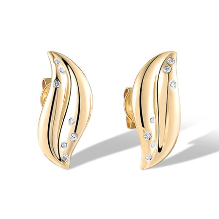 14KYW Earrings Diamond (E320202DIA14KYW)