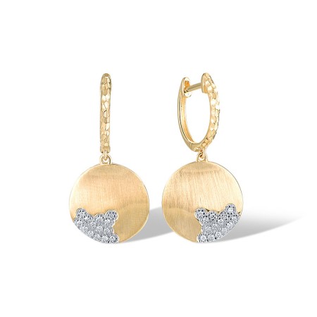 14KYW Earrings Diamond (E320234DIA14KYW)