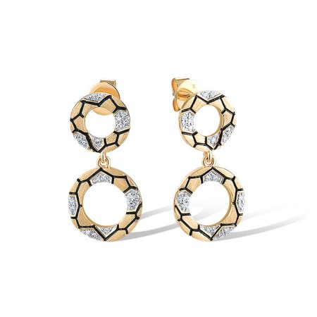 14KYW Earrings Diamond (E320235DIA14KYW)