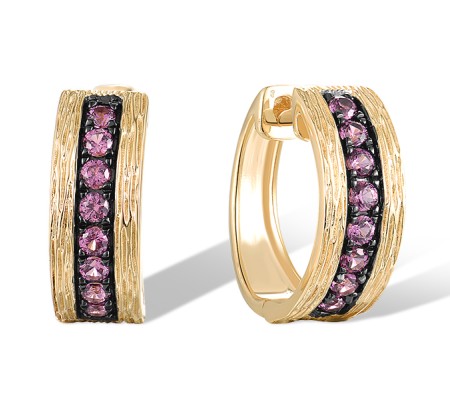 14KYB Earrings Rhodolite Garnet (E320238RHG14KYB)