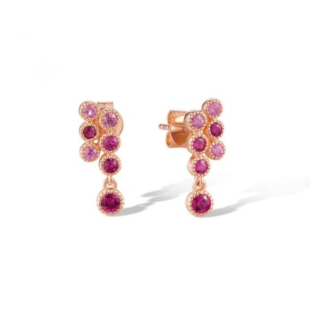 14KR Earrings Pink Sapphire,Ruby (E320269PRU14KR)