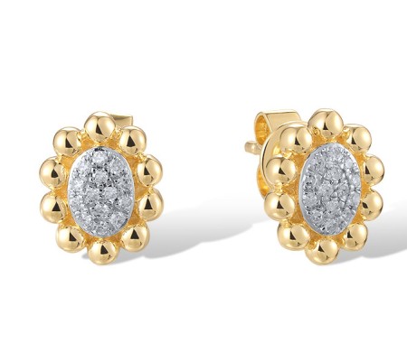 14KYW Earrings Diamond (E320277DIA14KYW)